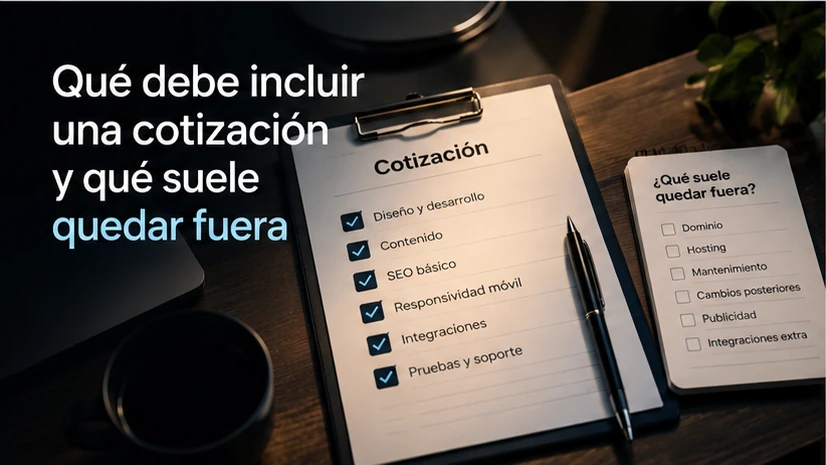Qué debe incluir una cotización y qué suele quedar fuera